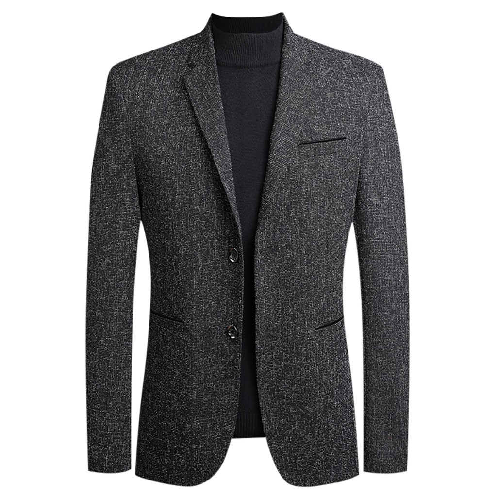 Winter Men Suit Jacket Business Casual Men Blazer Coat Dress Suit ...